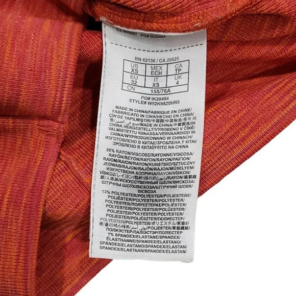 Guess Mirage Orange Plunge Neck Mini Bandage Dress XS - Picture 5 of 6